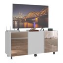 Ver imagem 1 de Rack Tv até 32 Polegadas 3 Portas com Rodízios e Espelhos Multimóveis Mp1076 Branco
