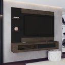 Ver imagem 1 de Painel para Tv até 65 Polegadas 183 X 109 Cm Estoril Mdp Coffee Preto - Clicklar