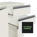 Ver imagem 2 de Armário de Cozinha Completa 100% Mdf 300cm Branco Smart Madesa 03 Branco