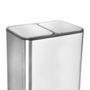 Ver imagem 2 de Lixeira Docol Flat 90987294016 com Pedal 10l + 10l Inox Escovado