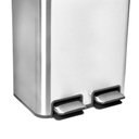 Ver imagem 3 de Lixeira Docol Flat 90987294016 com Pedal 10l + 10l Inox Escovado