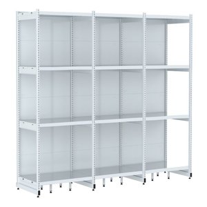 Rack Parede 202 Fit 60 Ate 3 Metros Branco 12 Bandeja Spe