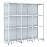 Rack Parede 202 Fit 60 Ate 3 Metros Branco 12 Bandeja Spe - 1