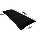 Ver imagem 3 de Futon Dobrável de Espuma Solteiro Preto Bf Colchões