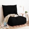 Futon Dobrável de Espuma Solteiro Preto Bf Colchões - 1
