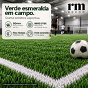 Ver imagem 3 de Grama Sintética Esportiva Verde Esmeralda 50mm 8800 Dtex Fibrilada 4x0,25m 1m² Rm Decor