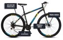 Ver imagem 5 de Bicicleta Cazelle Roma A.29 Tam 18 Aco Carbono F.disco 21v -quadro Preto C/ Adesivo Preto/adesivo Az