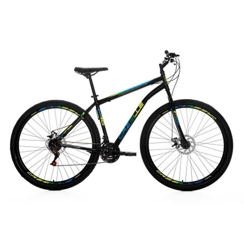 Bicicleta Cazelle Roma A.29 Tam 18 Aco Carbono F.disco 21v -quadro Preto C/ Adesivo Preto/adesivo Az