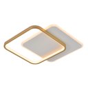 Ver imagem 1 de Plafon 40x40x5cm 58w 3000k Bivolt Metal Dourado Sindora