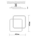 Ver imagem 4 de Plafon 40x40x5cm 58w 3000k Bivolt Metal Dourado Sindora