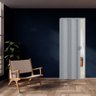 Porta Sanfonada de Correr Cinza C/ Trinco Moderno - 210cm - 97cm - Permatti - 2
