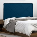 Ver imagem 1 de Cabeceira Cama Box King Caribe 195 Cm Suede Azul Marinho - MV Estofados Shop