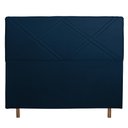 Ver imagem 2 de Cabeceira Cama Box King Caribe 195 Cm Suede Azul Marinho - MV Estofados Shop