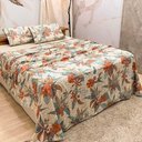 Ver imagem 2 de Jogo de Cama Lençol King Colonial Percal 300 Fios 4 Peças - Laranja