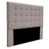 Cabeceira Estofada Polônia Spz 195cm King Size Linho Areia - 1