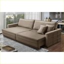 Ver imagem 1 de Sofá Cama Retrátil e Reclinável 2,50m com Molas Karina Veludo Rover & Beato