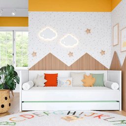 Cama Babá Infantil Moderna Coleção Wood Divicar - 2