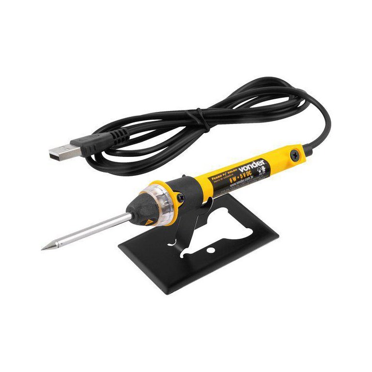Ferro para Solda 6 W, Usb, Vonder