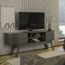 Rack Bancada 183 cm TV 75 Pol 5111 Jade Oliva MDT - 9