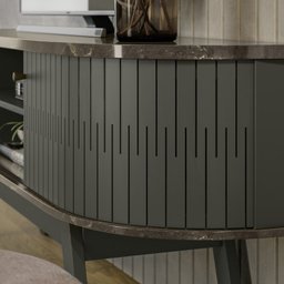 Rack Bancada 183 cm TV 75 Pol 5111 Jade Oliva MDT - 7