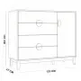 Ver imagem 4 de Cômoda Sapateira 1 Porta 4 Gavetas Pés Retrô Abruzzo A04 Cinamomo Sálvia - Lyam Decor