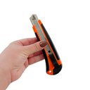 Ver imagem 6 de Kit 6 Pçs Estilete Metálico Emborrachado Largo Lâmina 18mm Empacotamento Multiuso