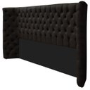 Ver imagem 2 de Kit Cabeceira e Calçadeira Baú King Everest P02 195 cm para cama Box Suede - Doce Sonho Móveis KIT C