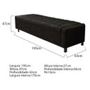 Ver imagem 7 de Kit Cabeceira e Calçadeira Baú King Everest P02 195 cm para cama Box Suede - Doce Sonho Móveis KIT C