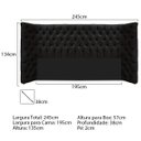 Ver imagem 6 de Kit Cabeceira e Calçadeira Baú King Everest P02 195 cm para cama Box Suede - Doce Sonho Móveis KIT C