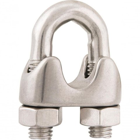 Clips para Cabo de Aço 1/8" Leve Inox