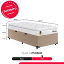 Ver imagem 3 de Cama Box Baú Solteiro Bege + Colchão Life D33 Pillow Top 61x88x188cm Branco - e-Shop Casa