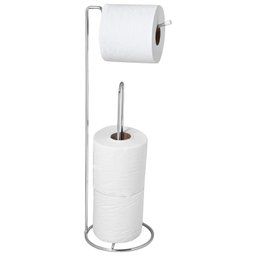Porta Papel Higiênico De Chão Suporte Papeleira Cromado ARM - 7