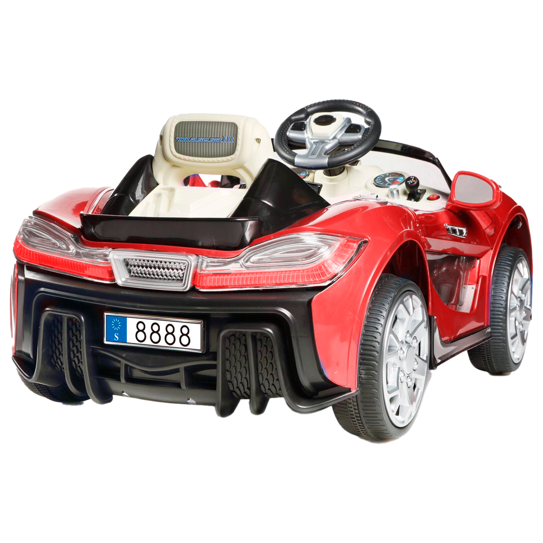 Mini Super Sports Car Vermelho Carro Elétrico Infantil A Bateria Para Crianças Motorizado Menino Men - 2