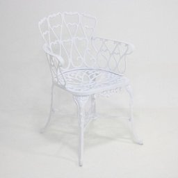 Mesa Giratória de Jardim com Cadeiras de Alumínio Fundido Viena Branco - 3