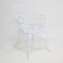 Ver imagem 5 de Mesa Giratória de Jardim com Cadeiras de Alumínio Fundido Viena Branco