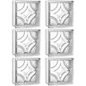 Kit 6 Tijolos Bloco de Vidro Estrelas 19x19x8 Tradestar - 1