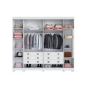 Ver imagem 3 de Guarda Roupa Casal 6 Portas Atlanta Benetil Branco