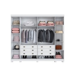 Guarda Roupa Casal 6 Portas Atlanta Benetil Branco - 3