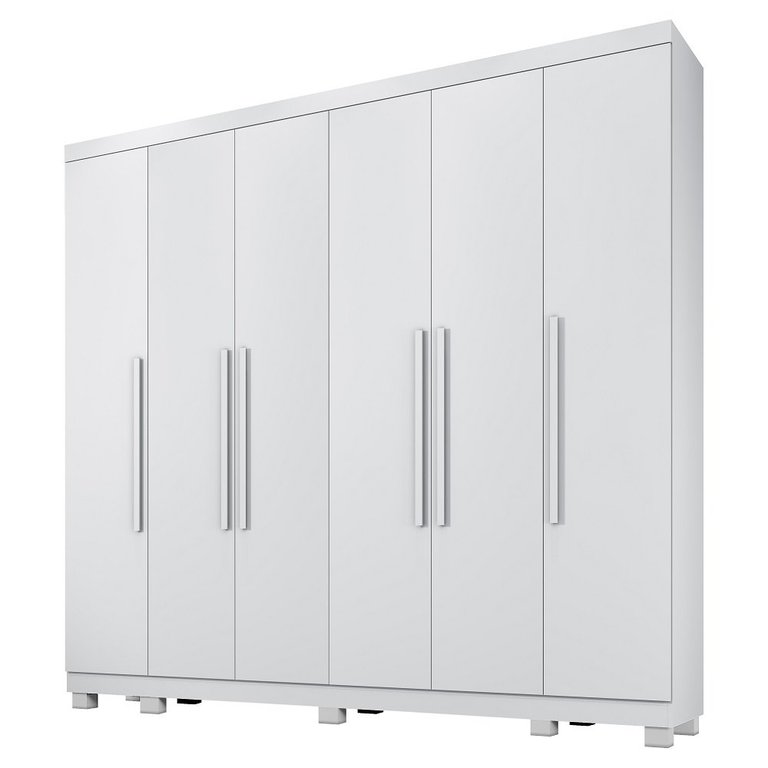 Guarda Roupa Casal 6 Portas Atlanta Benetil Branco Guarda Roupa Casal 6 Portas Atlanta Benetil Branco