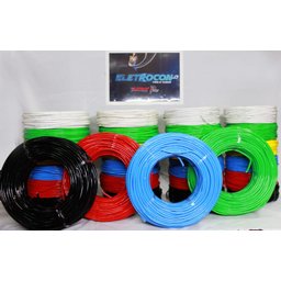 Fio Cabo Flexível 4 Mm 50 Metros Vermelho - 6 Fio Cabo Flexível 4 Mm 50 Metros Vermelho - 6