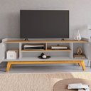 Ver imagem 3 de Rack Turim Off-white com Cinamomo - Bechara