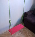 Ver imagem 4 de Balanço gangorra infantil madeira 50x20 Rosa até 100kg