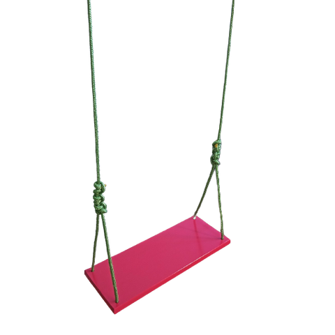 Balanço gangorra infantil madeira 50x20 Rosa até 100kg