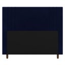 Ver imagem 3 de Cabeceira Cama Box Casal King Size Ferrara 193cm Veludo Azul Marinho - Desk Design