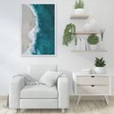 Ver imagem 1 de Quadro Mar Azul 80x120 Cm Vidro Impresso