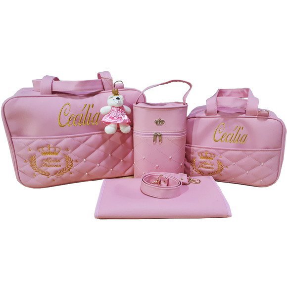 Bolsa maternidade bebê kit Rosa