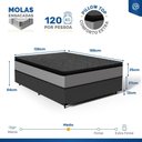 Ver imagem 4 de Cama Box com Colchão de Molas Ensacadas Pillow Top Umaflex Vitta Casal 138cm