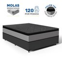 Ver imagem 3 de Cama Box com Colchão de Molas Ensacadas Pillow Top Umaflex Vitta Casal 138cm