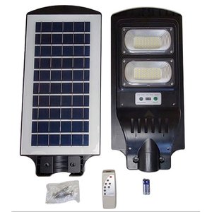 Luminária Solar 100W Poste Publica c/ Sensor de Presença
