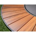 Ver imagem 2 de Mesa de Jantard Madeira com 1,40m e Centro Giratório Marrom - Voratto Móveis